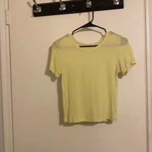 Neon yellow Crop top